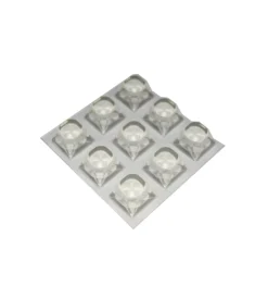 Accessori|Paracolpi adesivi quadrati trasparenti 20 x 20 mm. spessore 13,2 mm. - 9 pz.