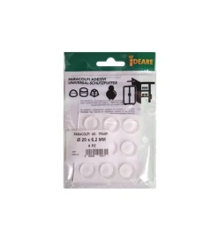 Accessori|Paracolpi adesivi tondi trasparenti ø 20 mm. - spessore 6,2 mm. - 9 pz.