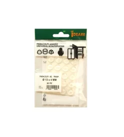 Accessori- Paracolpi adesivi tondi trasparenti ø 13 mm. - spessore 4,0 mm. - 20 pz.