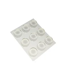 Clearance Paracolpi adesivi tondi trasparenti ø 19 mm. - spessore 9,5 mm. - 9 pz. Accessori