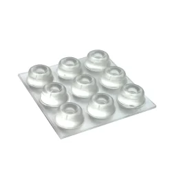 Sale Paracolpi adesivi tondi trasparenti ø 22,3 mm. - spessore 10,1 mm. - 9 pz. Accessori
