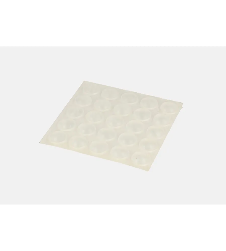 Accessori- Paracolpi adesivi trasparenti - ø 7 spessore 1,5 mm. - 50 pz.