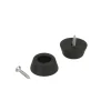 Accessori|Paracolpi fermaporta con foro e viti ø 29 mm. 8 pz.