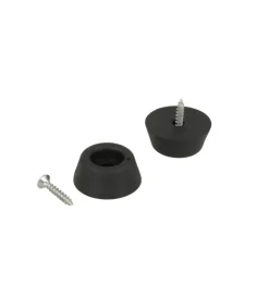 Accessori|Paracolpi fermaporta con foro e viti ø 29 mm. 8 pz.
