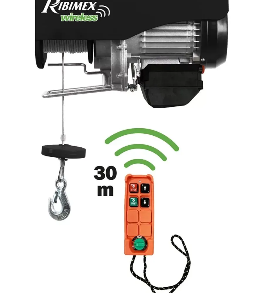 Paranchi E Vericelli- Paranco elettrico 400 / 800 kg con radio comando serie pro