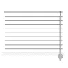 Metal Expert Porte, Scale E Pavimenti|Parapetto modulare certificato in acciaio inox aisi 304 con fissaggio a parete, 150 cm- kit intermedio b2