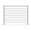Metal Expert Porte, Scale E Pavimenti|Parapetto modulare certificato in acciaio inox aisi 304 con fissaggio a pavimento, 150 cm - kit completo a1