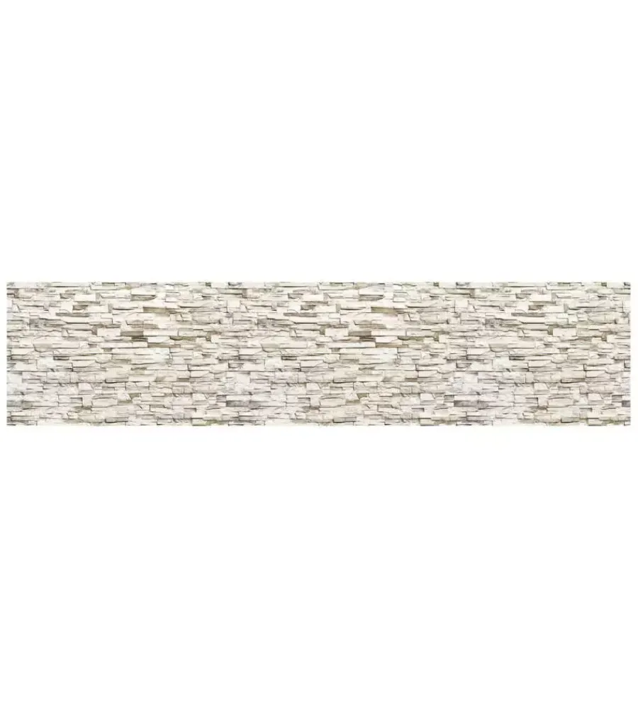 Decorazione Pareti- Paraschizzi adesivo da cucina fantasia "beige stone", 260x60 cm