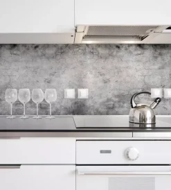 Hot Paraschizzi adesivo da cucina fantasia "cemento", 190x60 cm Decorazione Pareti
