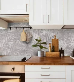 Hot Paraschizzi adesivo da cucina fantasia "tropical wall", 260x60 cm Decorazione Pareti