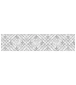 Decorazione Pareti- Paraschizzi adesivo da cucina fantasia "pewter tiles", 260x60 cm