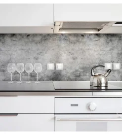 Decorazione Pareti|Paraschizzi adesivo in pvc cemento, 260x60 cm