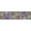 Decorazione Pareti|Paraschizzi adesivo in pvc "azulejos", 260x60 cm