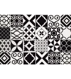 New Paraschizzi in alluminio azulejos b&w, 48x72 cm Decorazione Pareti