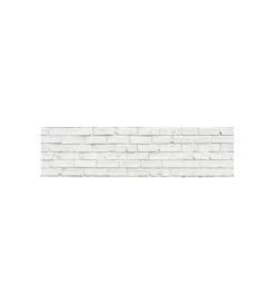 Decorazione Pareti|Paraschizzi xl "white bricks" in pvc, 180x45 cm