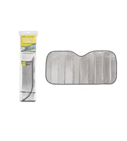 Auto Interno|Parasole termoriflettente parabrezza per auto 2 lati 130x60 cm