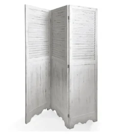 Outlet Paravento a 3 ante "shabby", 132x3x168 cm Decorazione Ambienti