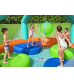 Piscine-Bestway Parco acquatico gonfiabile con kit completo "h2ogo dodge & drench" 450x450x268 cm - cod. 53383