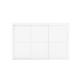Outlet Parete laterale a pannelli scorrevoli per pergole riviera "sliding blind" in alluminio bianco lato 4 m Coperture Per Esterno E Accessori