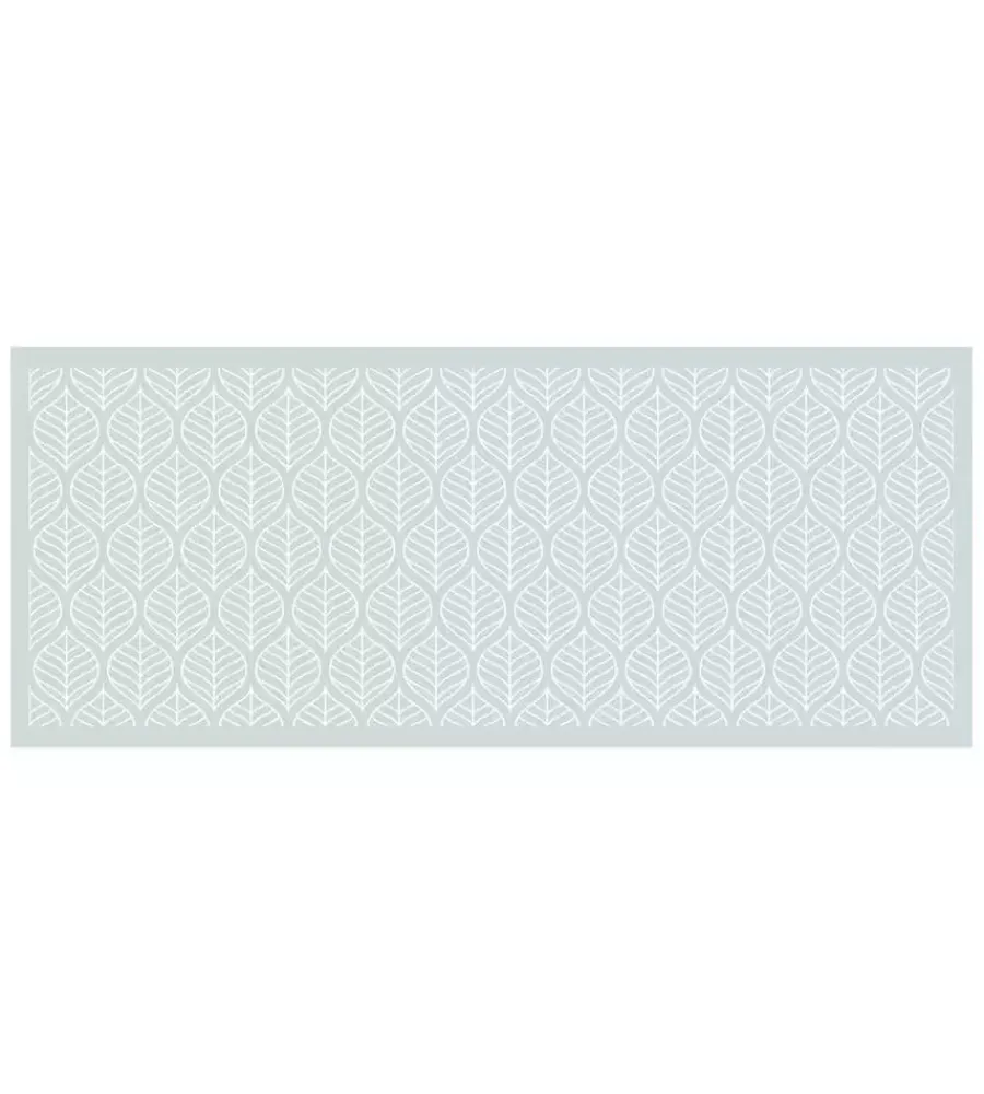 Tessile D'Arredo|Passatoia in vinile "runner" fantasia "leaves texture", 120x50 cm