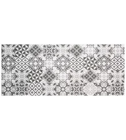 Passatoia in vinile "runner" fantasia "piastrelle grigie", 120x50 cm Tessile D'Arredo