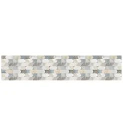 Tessile D'Arredo- Passatoia in vinile "runner" fantasia "artistic cement", 240x50 cm