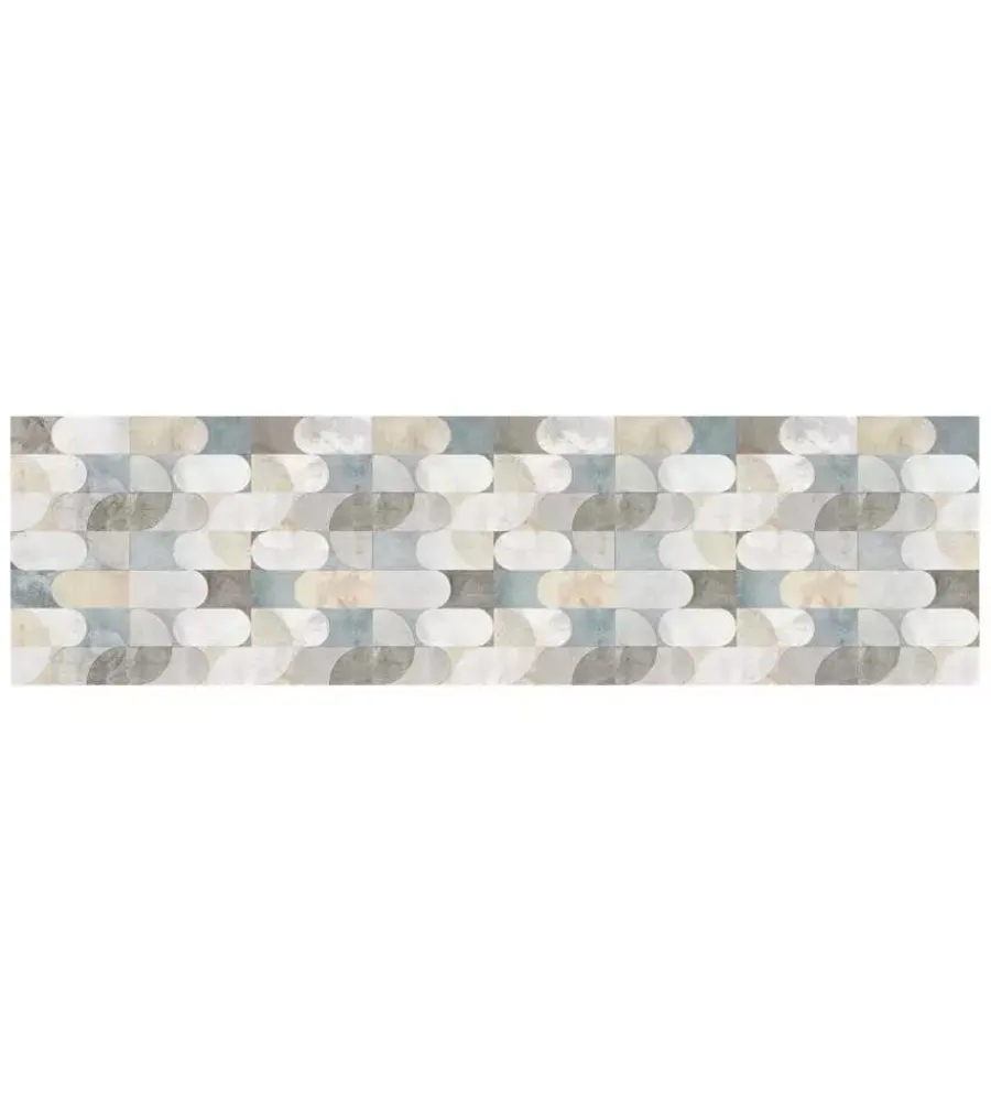 Tessile D'Arredo|Passatoia in vinile "runner" fantasia "artistic cement", 180x50 cm