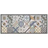 Discount Passatoia in vinile "runner" fantasia "cement tiles", 120x50 cm Tessile D'Arredo