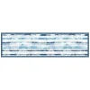 Tessile D'Arredo- Passatoia in vinile "runner" fantasia "blue tropical", 180x50 cm