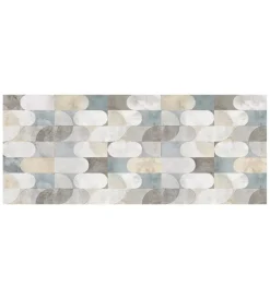 Tessile D'Arredo- Passatoia in vinile "runner" fantasia "artistic cement", 120x50 cm