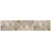 Hot Passatoia in vinile "runner" fantasia "cementine arancioni", 240x50 cm Tessile D'Arredo