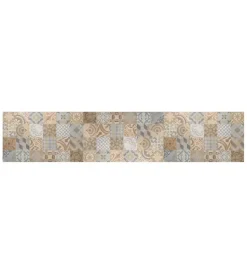 Hot Passatoia in vinile "runner" fantasia "cementine arancioni", 240x50 cm Tessile D'Arredo