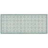 Tessile D'Arredo|Passatoia in vinile "runner" fantasia "old style green", 120x50 cm