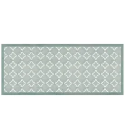 Tessile D'Arredo|Passatoia in vinile "runner" fantasia "old style green", 120x50 cm