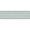 Tessile D'Arredo|Passatoia in vinile "runner" fantasia "old style green", 180x50 cm