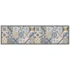 Tessile D'Arredo- Passatoia in vinile "runner" fantasia "cement tiles", 180x50 cm