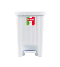 Raccolta Differenziata|Pattumiera  a pedale "margherita" - 20 litri - colore bianco