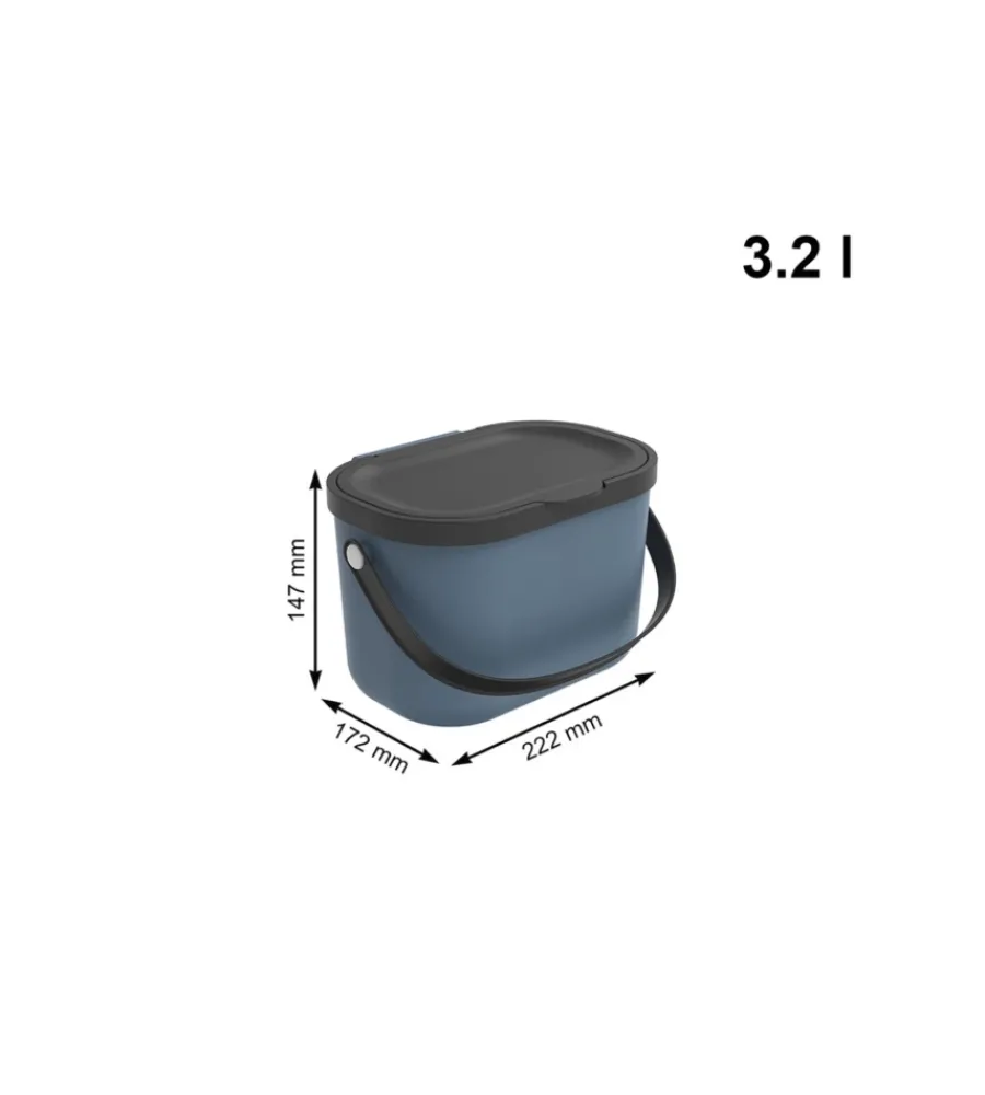 Raccolta Differenziata- Pattumiera "albula" blu 3 litri