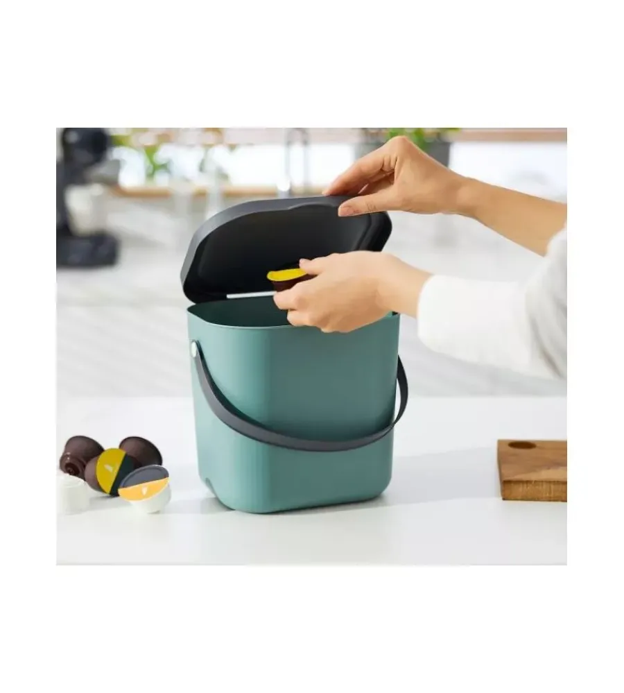 Raccolta Differenziata|Pattumiera "albula" verde 6 litri