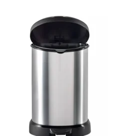Raccolta Differenziata-Keter Pattumiera deco cromo con pedale, 15l