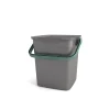 Raccolta Differenziata-Keter Pattumiera per rifiuti organici "smart container bio compost" in polipropilene con manico, 25,5x23x25 cm