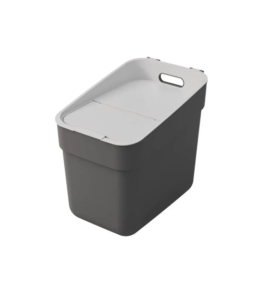 New Pattumiera "ready" grigio scuro 20 litri Raccolta Differenziata