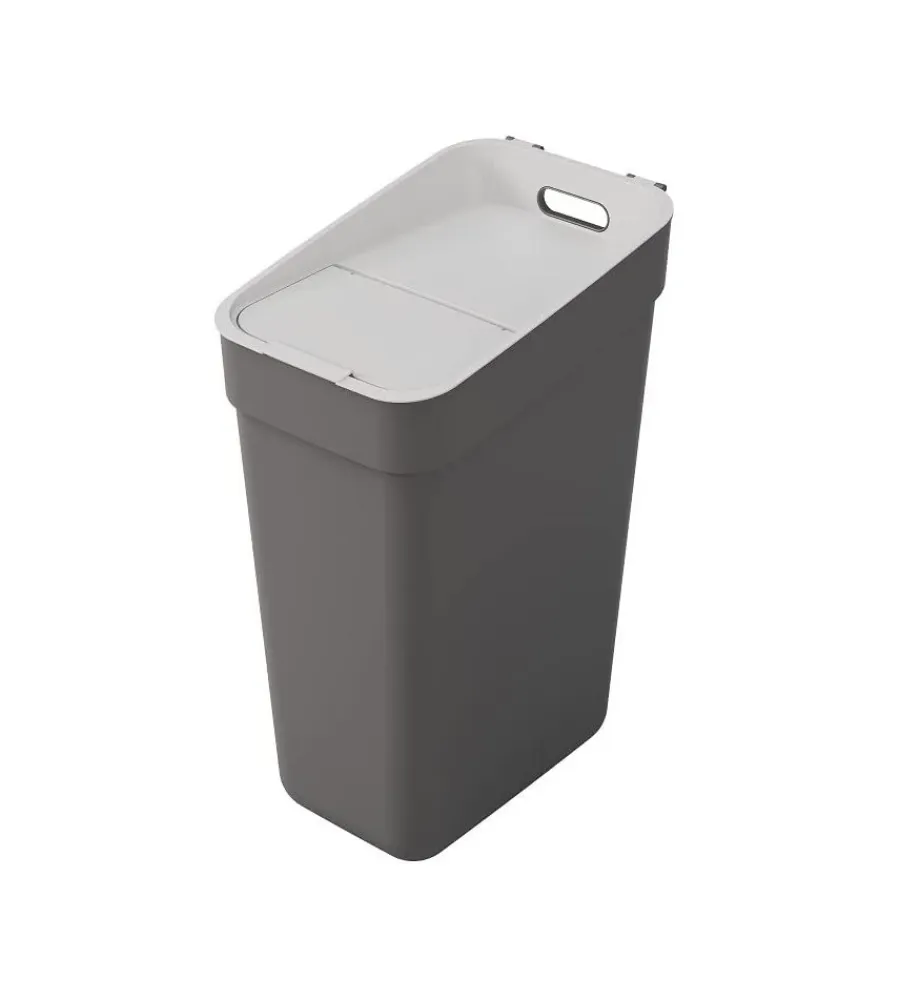 Discount Pattumiera "ready" grigio scuro 30 litri Raccolta Differenziata