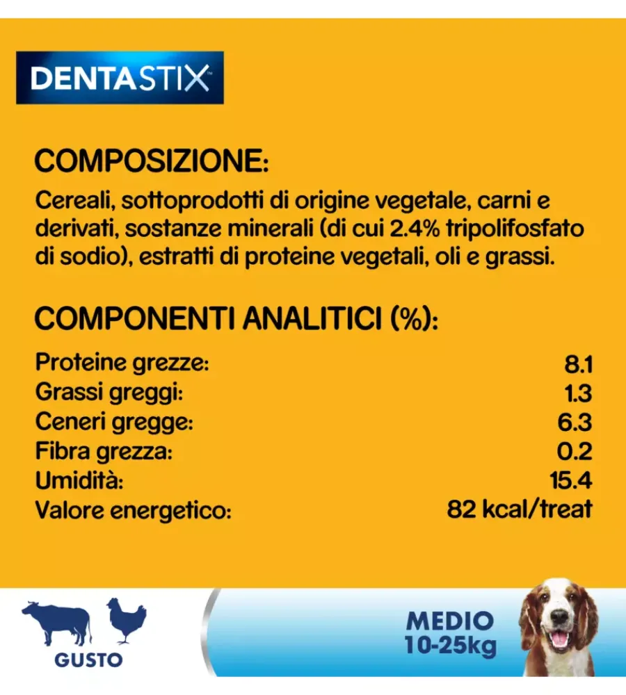 Stick-Pedigree - dentastix snack igiene orale medium, 56 pz