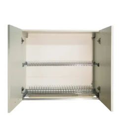 Cucina|Pensile da cucina con scolapiatti bianco - sky - 80 cm