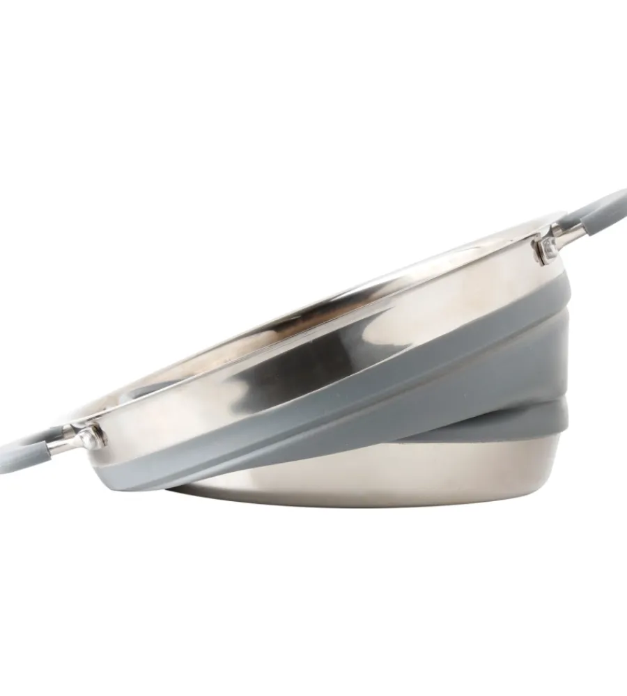 Campeggio-Brunner Pentola da campeggio collassabile "volcano fold-away ø 20" in plastica e acciaio inox