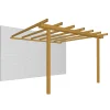 Coperture Per Esterno E Accessori- Pergola addossata da esterno in legno, 240x240 cm