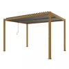 Coperture Per Esterno E Accessori|Pergola bioclimatica elica garden effetto legno 294x394x250 cm