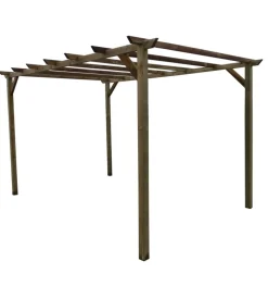 Discount Pergola da esterno libera in legno di pino 300x400x250 cm Coperture Per Esterno E Accessori