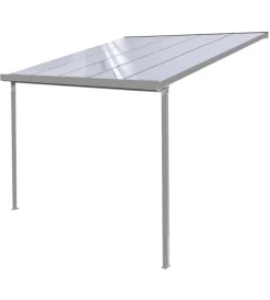 Discount Pergola da esterno "patio" in alluminio antracite e policarbonato opale, 3x4 metri Coperture Per Esterno E Accessori